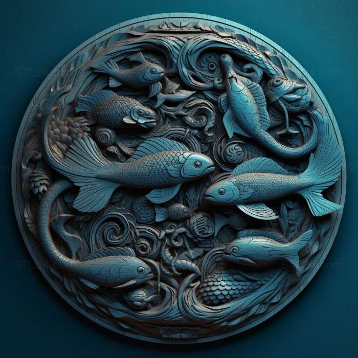 Patterns and decorations (stl deep blue 2, PATTERN_1462) 3D models for cnc